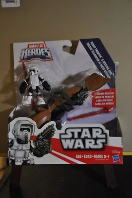 Bicicleta Hasbro Disney Star Wars Galactic Heroes Scout Trooper & Speeder 2015 Foto 1 de 3