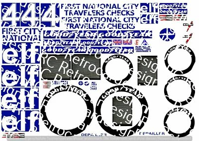 Body Decals 18 Formel1 Tyrrell P34 V8 Patrick.Depailler Monaco+++D79-Rarität - Bild 1 von 4