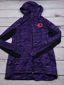 NIKE DRI-FIT WOMENS PURPLE & BLACK FULL ZIP UP JACKET SIZE SMALL C2 - Picture 1 of 8