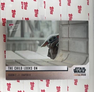 2020 TOPPS NOW STAR WARS MANDALORIAN SEASON 2 #3 THE CHILD LOOKS ON BABY YODA  - Picture 1 of 2