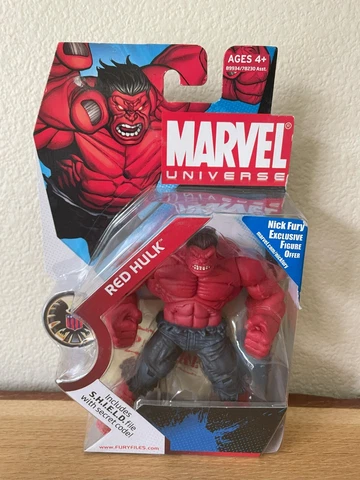 Red Hulk 028 Marvel Universe Series 1 3.75" Action Figure New 2008 Hasbro Cover