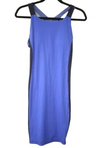 Athleta Women's Small Colorblock Swim Dress Blue Racerback Beach Pool Athletic - Picture 1 of 5