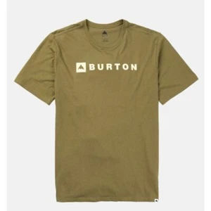 NWT BURTON Horizontal Mountain Short Sleeve T-Shirt Martini Olive Green XXL - Picture 1 of 5