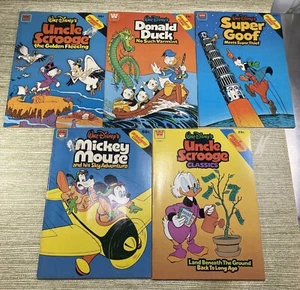 Walt Disney Mickey Mouse Donald Goofy Whitman Dynabrite Comics Vintage Lot 5 #B - Picture 1 of 24