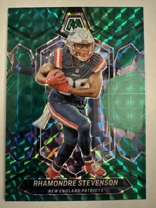 2024 Panini Mosaic Rhamondre Stevenson #149 Green Mosaic Prizm Patriots - Picture 1 of 2