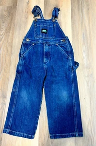 Key Denim Bib Overalls Childrens Size 3 100% Cotton Workwear Farm 225.45 - Picture 1 of 8