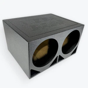 Mega Bass Dual 12"Turbo-Ported Vented Subwoofer Box Enclosure | 12" Bass Box - Picture 1 of 7