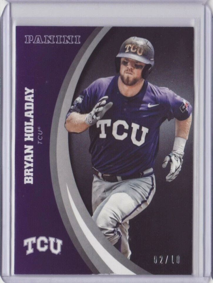 2016 Panini Collegiate TCU Black #35 Bryan Holaday 02/10 - Flat S/H Foto 1 de 1