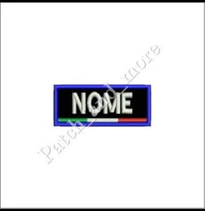 [Patch] NOME SCI SNOWBOARD FISI PERSONALIZZATA A STRAPPO cm 7 x 3 ricamo -1012 - Imagen 1 de 1