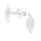 Silver Leaf Ear Studs — AUS Postage — Jewellery Sterling 925 Rings Leaves