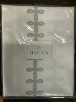 $239 Matouk Italia Nuevo 1 pieza Euro Sham 500TC Percal Nudo Gordiano Foto 1 de 4