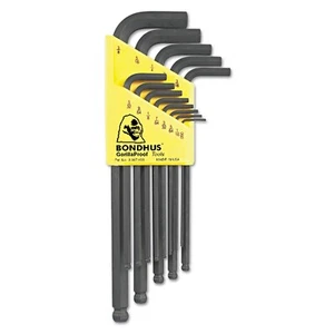 Bondhus 13 pc Ball End SAE Standard Inch Hex L Wrench Set .050 - 3/8in USA 10937 - Picture 1 of 3