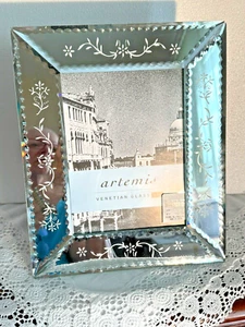 Venetian Style Beveled Scalloped Rectangle Mirror Picture Frame Easel Back BNIB - Picture 1 of 9