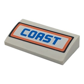 LEGO white panel 61068pb012 coast guard vehicle city set 7726