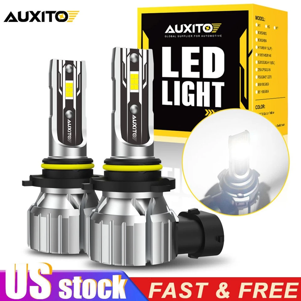 Kit de conversión de faros LED AUXITO 9006 blanco de haz alto bajo súper brillante Foto 1 de 4