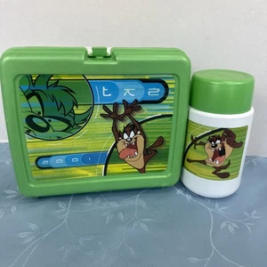 2001 Tasmanian Devil Kunststoff Brotdose mit Thermoskanne, Loony Tunes Taz - Bild 1 von 14