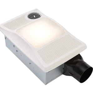 100HL Bathroom Fan, 100 CFM for 4" Ducts w/100W Max Incandescent Light (Not I... - Picture 1 of 6