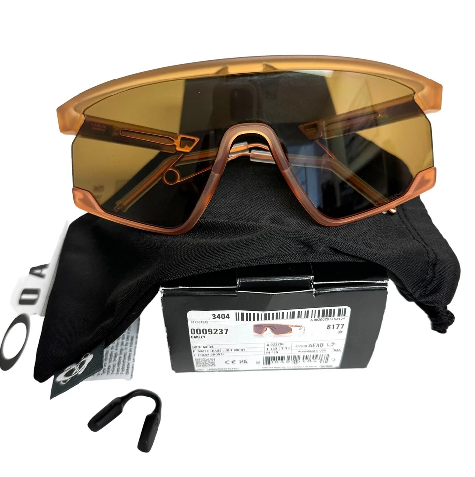 Gafas de sol Oakley BXTR de metal OO9237-0639 mate curry Prizm bronce con bolsa Foto 1 de 4