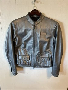 Harley Davidson Lederjacke Silber Damen (Gr. Small) Biker Heavy " - Bild 1 von 8
