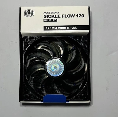 Sickle Flow 120 Computer Cooling Fan with Blue LED lights, R4-L2R-20AC-GP - Image 1 of 3