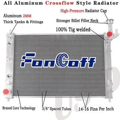 Aluminum Radiator for 2007-2017 2014 Chevrolet Traverse Buick Enclave - Image 1 of 4