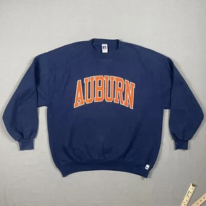 Sudadera De Colección Auburn Tigers Para Hombres 2XL Azul Russell Atlético Años 90 Y2K ¡HECHA EN EE. UU.! - Imagen 1 de 11