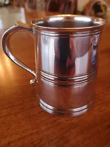 Tazza battesimo vittoriana placcata argento - Foto 1 di 5