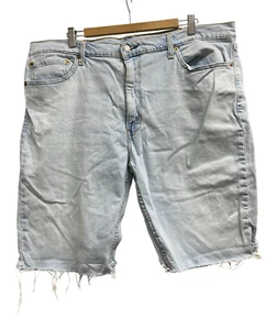 Levi's Strauss & Co light blue denim casual jean shorts distressed hems - Bild 1 von 9