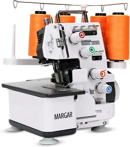 Industrial Serger Sewing Machine, Heavy-Duty Metal Frame Overlock Machine wit... - Picture 1 of 7