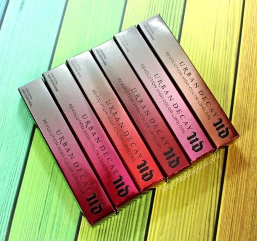 Brilho labial Urban Decay Revolution alta cor - Escolha o tom tamanho completo - Novo na caixa - Autêntico - Imagem 1 de 2