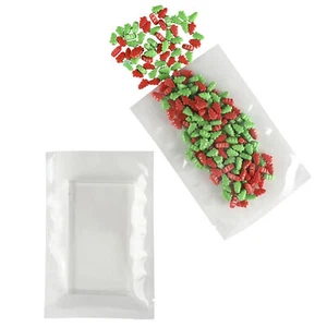 100 bolsas de alimentos planas transparentes con cámara de polietileno sellado al vacío bolsas de tapa abierta 4" x 6" - Imagen 1 de 6