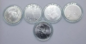 GERMANY 20 EURO COMPLETE 5 SILVER COIN SET 2018 UNC BU UNC NEW SET - Picture 1 of 2