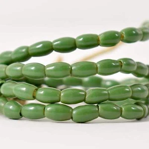 Bohemian Green Trade Beads Czech - Picture 1 of 9