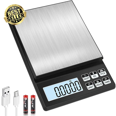 Digital Kitchen Scale, [5Kg/0.1G] Rechargeable Food Scale, High Precision Pocket - image 1 of 4