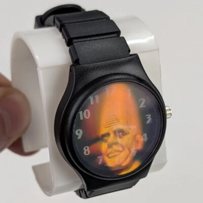 复古 罕见 90 年代 Coneheads 电影 3-D 艺术全息图 全息手表 全新 需要电池 — 第 1/4 张图片