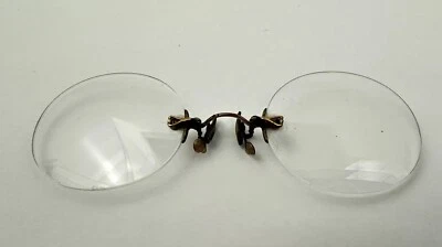 Anteojos antiguos/vintage de 1800 sin marco pellizco nariz  Foto 1 de 4