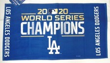 Los Angeles Dodgers Bench Towel 22" x 42" 2020 World Champions Rally Towel