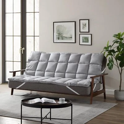 Colchón Futón Circles Home Toppers con Anclajes Antideslizantes Algodón Foto 1 de 4