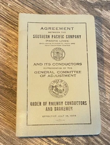 Agreement Southern Pacific Company and its Conductors & Brakemen 1955 - Picture 1 of 1