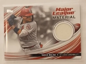 2023 Topps YADIER MOLINA Major League Material Relic #MLM-YM ST. LOUIS CARDINALS - Picture 1 of 2