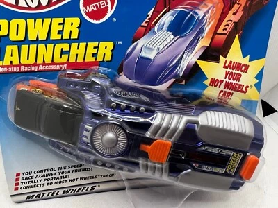 Hot Wheels Power Launcher Blue Chrome Launcher '57 Chevy Black Vintage - Image 1 of 4