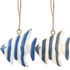 Set Of 2 Nautical Fish Ornaments - Add Charm To Your Bathroom