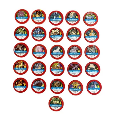 Винтажная настольная игра 1999 Pokemon Master Trainer запасные части 26 красных фишек - Изображение 1 из 4