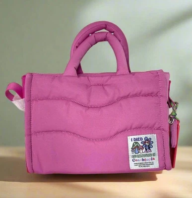 Bolso Bandolera Coach Coachtopia Loop Mini CT385 Rosa Hinchado Magenta Brillante Foto 1 de 4