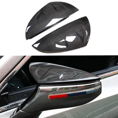Cubierta de espejo retrovisor lateral de fibra de carbono real para Lexus ES300H200 LS500H350 18-21 Foto 1 de 4