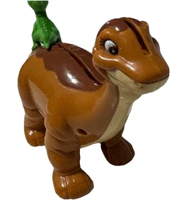 UNIVERSAL STUDIOS LITTLEFOOT & DUCKY LAND BEFORE TIME PIGGY BANK - Picture 1 of 7