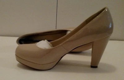 Pierre Dumas Kendall-1 Mujer Clásico Tacón Alto Desnudo Talla 10 M Usado Foto 1 de 4