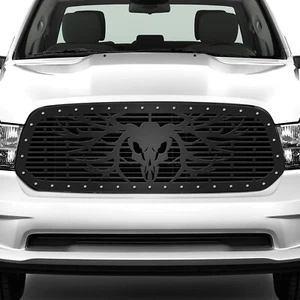 300 INDUSTRIES Custom Aftermarket Grille for 13-18 Ram 1500 Truck BUCK HUNTER - Picture 1 of 4