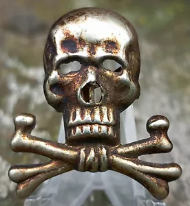 Peaked Cap Badge Wehrmacht Infantry Regiment 17 Original Uniform Rare! - Picture 1 of 2