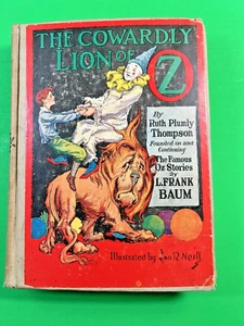 The Cowardly Lion of Oz Ruth Plumly Thompson Baum Reilly & Lee No Color Plates - Picture 1 of 15